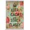 Keep Calm and Stay Classy - Jumbo Fridge Magnet