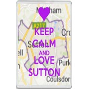 Keep Calm and Love Sutton - Jumbo Fridge Magnet