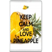 Keep Calm and Love Pineapple - Jumbo Fridge Magnet