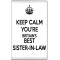 Keep Calm You're Britain's Best Sister-in-Law - Jumbo Fridge Magnet