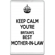 Keep Calm You're Britain's Best Mother-in-Law - Jumbo Fridge Magnet