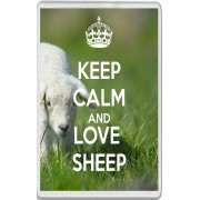 Keep Calm and Love Sheep - Jumbo Fridge Magnet