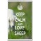 Keep Calm and Love Sheep - Jumbo Fridge Magnet