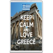 Keep Calm and Love Greece - Jumbo Fridge Magnet