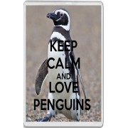 Keep Calm and Love Penguins - Jumbo Fridge Magnet