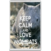 Keep Calm and Love Wombats - Jumbo Fridge Magnet