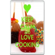 Keep Calm and Love Cooking - Jumbo Fridge Magnet