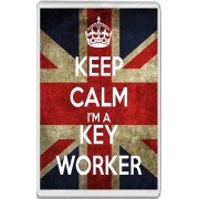 Keep Calm I'm a Key Worker - Jumbo Fridge Magnet