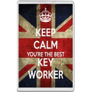 Keep Calm You're the Best Key Worker - Jumbo Fridge Magnet