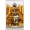 Keep Calm and Love Fish and Chips - Jumbo Fridge Magnet