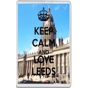 Keep Calm and Love Leeds - Jumbo Fridge Magnet