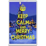 Keep Calm and Merry Christmas - Jumbo Fridge Magnet