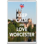 Keep Calm and Love Worcester - Jumbo Fridge Magnet