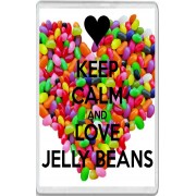 Keep Calm and Love Jelly Beans - Jumbo Fridge Magnet