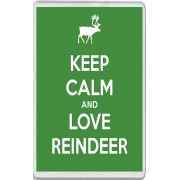 Keep Calm and Love Reindeer - Jumbo Fridge Magnet