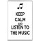 Keep Calm and Listen to the Music - Jumbo Fridge Magnet