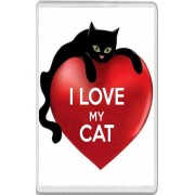 I Love My Cat - Jumbo Fridge Magnet