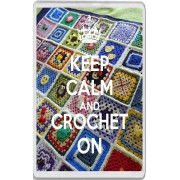 Keep Calm and Crochet On - Jumbo Fridge Magnet