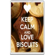 Keep Calm and Love Biscuits - Jumbo Fridge Magnet