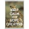 Keep Calm and Love Cheaters - Jumbo Fridge Magnet
