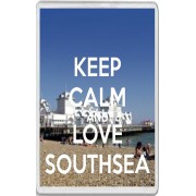 Keep Calm and Love Southsea - Jumbo Fridge Magnet