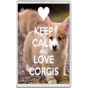 Keep Calm and Love Corgis - Jumbo Fridge Magnet