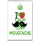Keep Calm and Love Moustache - Jumbo Fridge Magnet