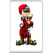 Keep Calm and Bah Humbug - Jumbo Fridge Magnet