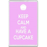 Keep Calm and Have a Cupcake - Jumbo Fridge Magnet