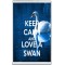 Keep Calm and Love a Swan - Jumbo Fridge Magnet