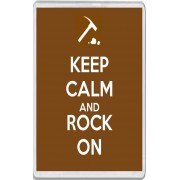 Keep Calm and Rock On - Jumbo Fridge Magnet
