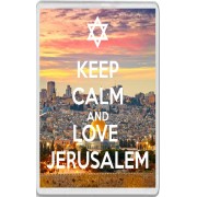 Keep Calm and Love Jerusalem - Jumbo Fridge Magnet
