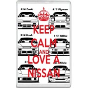 Keep Calm and Love a Nissan - Jumbo Fridge Magnet