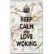 Keep Calm and Love Woking - Jumbo Fridge Magnet