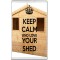 Keep Calm and Love Your Shed - Jumbo Fridge Magnet