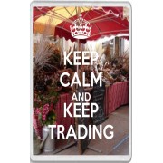 Keep Calm and Keep Trading - Jumbo Fridge Magnet