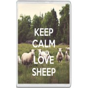 Keep Calm and Love Sheep - Jumbo Fridge Magnet