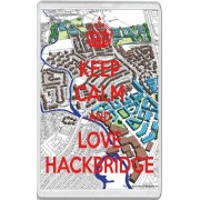 Keep Calm and Love Hackbridge - Jumbo Fridge Magnet
