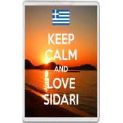 Keep Calm and Love Sidari - Jumbo Fridge Magnet
