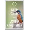 Keep Calm and Love a Kingfisher - Jumbo Fridge Magnet