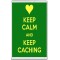 Keep Calm and Keep Caching - Jumbo Fridge Magnet