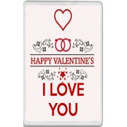 Happy Valentine's I Love You - Jumbo Fridge Magnet