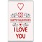 Happy Valentine's I Love You - Jumbo Fridge Magnet