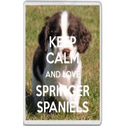 Keep Calm and Love Springer Spaniels - Jumbo Fridge Magnet
