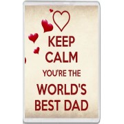 Keep Calm You're the World's Best Dad - Jumbo Fridge Magnet