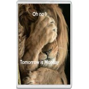Oh no !   Tomorrow is Monday - Jumbo Fridge Magnet