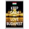 Keep Calm and Love Budapest - Jumbo Fridge Magnet