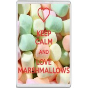 Keep Calm and Love Marshmallows - Jumbo Fridge Magnet
