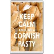 Keep Calm and Love a Cornish Pasty - Jumbo Fridge Magnet