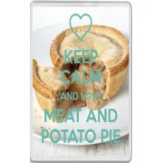 Keep Calm and Love Meat and Potato Pie - Jumbo Fridge Magnet